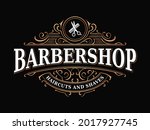 barbershop vintage royal luxury ... | Shutterstock .eps vector #2017927745