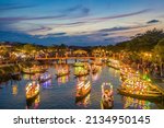 View of Hoi An ancient town, UNESCO world heritage, at Quang Nam province. Vietnam. Hoi An is one of the most popular destinations in Vietnam