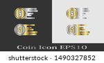   coin icon illustration symbol ... | Shutterstock .eps vector #1490327852