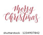 merry christmas handmade... | Shutterstock .eps vector #1234907842