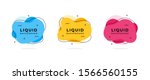 set of abstract liquid shape.... | Shutterstock .eps vector #1566560155