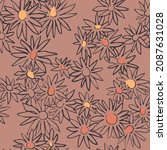 floral texture. seamless... | Shutterstock .eps vector #2087631028