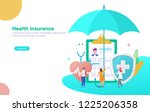 healthcare insurance vector... | Shutterstock .eps vector #1225206358