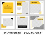 set of editable minimal square... | Shutterstock .eps vector #1422507065