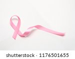 pink breast cancer ribbon... | Shutterstock . vector #1176501655
