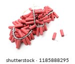 red firecrackers on white... | Shutterstock . vector #1185888295