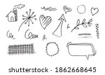 hand drawn set elements  for... | Shutterstock .eps vector #1862668645