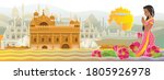himalayan tirabha and lotus... | Shutterstock .eps vector #1805926978