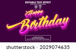 editable text effect style... | Shutterstock .eps vector #2029074635
