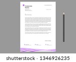 letterhead design template | Shutterstock .eps vector #1346926235