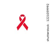 red ribbon on a white... | Shutterstock .eps vector #1221059992