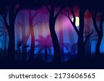 full moon fantasy mysterious... | Shutterstock .eps vector #2173606565