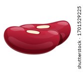 Red Kidney Beans Icon. Cartoon...