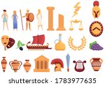 ancient greece icons set.... | Shutterstock .eps vector #1783977635