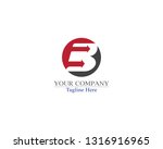 creative letter b logo template ... | Shutterstock .eps vector #1316916965