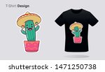 Funny Mexican Cactus With...