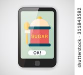 kitchenware sugar flat icon... | Shutterstock .eps vector #311843582