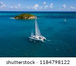 Catamaran In The Antigua Ocean...
