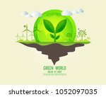 environment eco infographic | Shutterstock .eps vector #1052097035