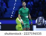 Small photo of Novak Djokovic during the Nitto ATP World Tour Finals at Pala Alpitour from 13 to 20 November, 2022 in Turin, Italy