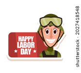 happy labor day. people... | Shutterstock .eps vector #2027418548