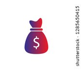 money bag icon | Shutterstock .eps vector #1285650415