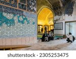 Small photo of Tabriz, Iran - October 31, 2019: Interior of Blue Mosque in Tabriz, Iran. Constructed in 1465 and severely damaged by earthquake in 1780. Masterpiece of Azeri architecture. Historic heritage.