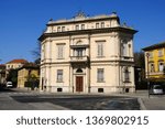 Small photo of Turin, Italy - March 31, 2019: house in Manfredo Fanti street (via Manfredo Fanti) in Turin, Crocetta district