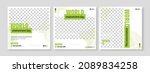 set of three minimalist... | Shutterstock .eps vector #2089834258