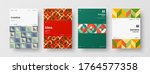 abstract brochure cover vector... | Shutterstock .eps vector #1764577358