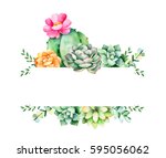 Colorful Floral Frame With...