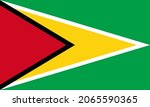 national guyana flag  official... | Shutterstock .eps vector #2065590365