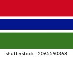 national gambia flag  official... | Shutterstock .eps vector #2065590368