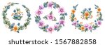 wreaths and bouquets of... | Shutterstock . vector #1567882858