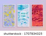 vector modern textured flyer... | Shutterstock .eps vector #1707834325