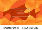 dynamic textured orange... | Shutterstock .eps vector #1365859982