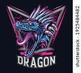 the dragon as an e sport logo... | Shutterstock .eps vector #1925484482