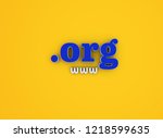 domain name .org   domain name... | Shutterstock . vector #1218599635