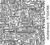 Computer Circuit Board Pattern  ...
