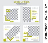 set modern square editable... | Shutterstock .eps vector #1577483125