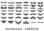 vector tribal tattoos | Shutterstock .eps vector #13830526