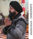 Small photo of Beawar, Rajasthan, India - Jan. 2, 2020: Sikh devotee pay obeisance at a holy Gurdwara on the occasion of the birth anniversary of Guru Gobind Singh Ji in Beawar. Photo/Sumit Saraswat