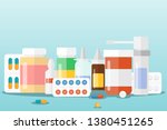 medicines a set of medical... | Shutterstock .eps vector #1380451265
