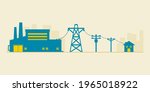 power plant generates... | Shutterstock .eps vector #1965018922