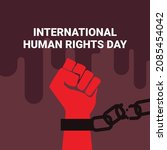 human rights day. december 10.... | Shutterstock .eps vector #2085454042