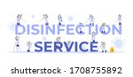 disinfection service. concept... | Shutterstock .eps vector #1708755892