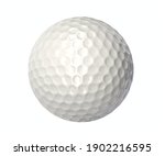 3d Render Or Golf Ball Isolated ...
