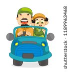 illustration of father and... | Shutterstock .eps vector #1189963468
