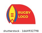 rugby football logo sport... | Shutterstock .eps vector #1664932798