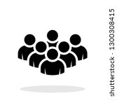 people icon in flat style.... | Shutterstock .eps vector #1300308415